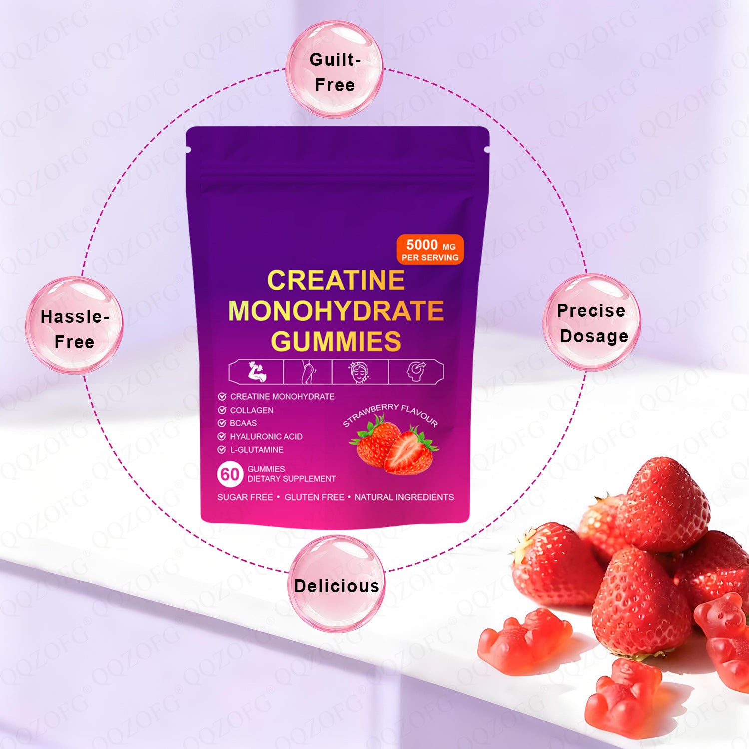 Creatine Monohydrate Dietary Supplement Capsules